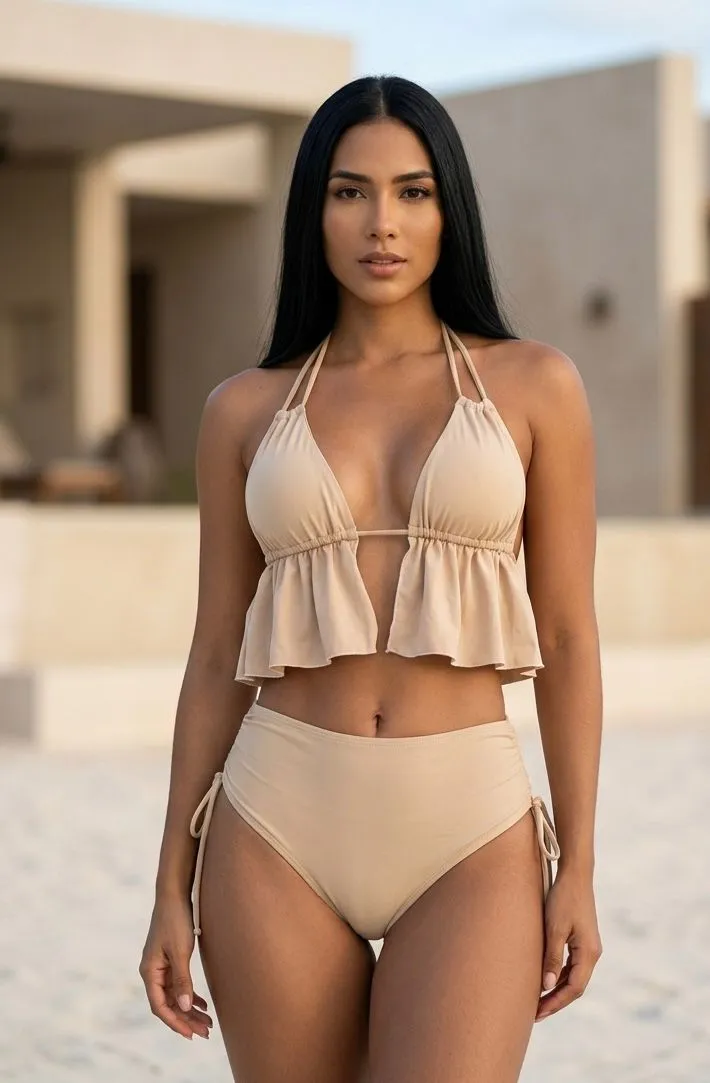 TRAJE DE BAÑO DOBLE HEBILLA